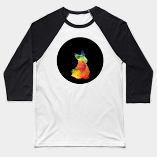 Scottish Terrier - Rainbow Pride Silhouette Baseball T-Shirt